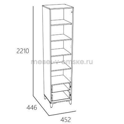 Шкаф-пенал Морти - 041.13