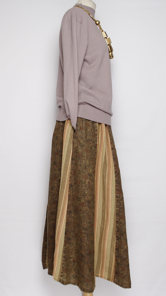 ЮБКА "МНОГО КЛИНЬЕВ" бежевая до р.52