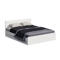 НЭНСИ New Кровать 1,6, белый глянец холодный