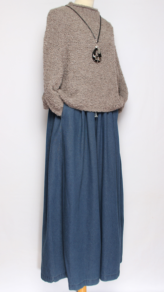 ДЖЕМПЕР КОРОТКИЙ "КИМОНО БУКЛЕ СТОЙКА" широкий рукав бежевый  до р.54