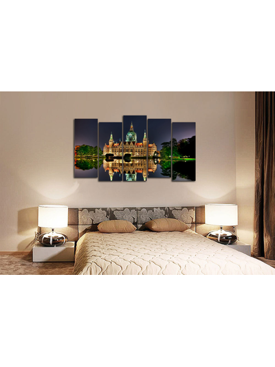 Модульная картина "Нью сити холл"