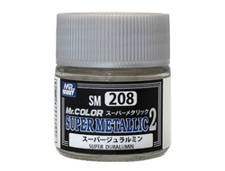 Mr. Hobby: Краска эмалевая металлик SM208 "Super Duralumin"