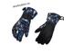 Зимние перчатки для снегохода, сноуборда, лыж, черно-синие