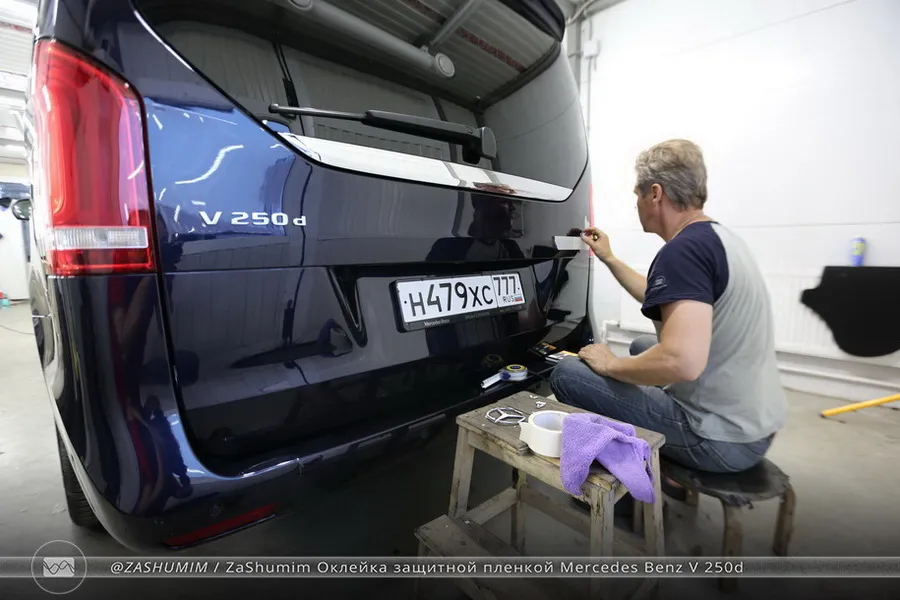 Оклейка защитной пленкой Mercedes Benz V-Class