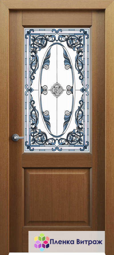 Витражная пленка, витражная пленка самоклеющаяся, пленочный витраж с классическим рисунком