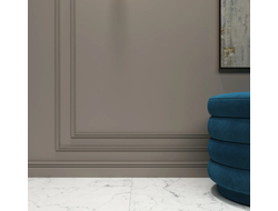 Напольный плинтус Decor-Dizayn DD717, для покраски, влагостойкий, ударопрочный, 2 метра