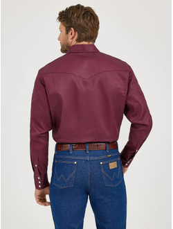 Рубашка Wrangler® Cowboy Cut® Work Shirt Firm Finish