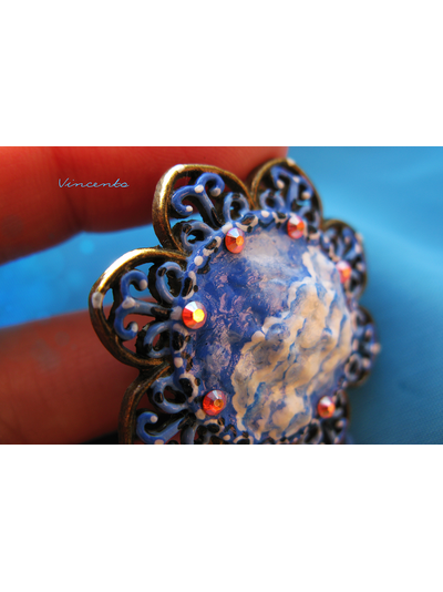 От второй звезды направо и прямо до утра!.. (Питер Пен) Волшебное украшение - брошь с небом и звёздами