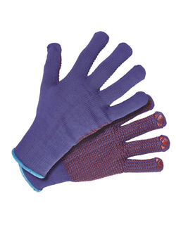 Перчатки из смес.пряжи (полиэстер/стекловолокно) (3) с покр. ПВХ-точка ULT725 (кор144пары/уп12 пар)