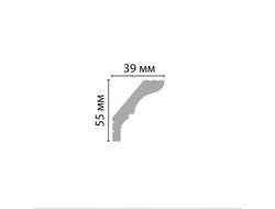 Плинтус потолочный гладкий DECOMASTER D112ДМ (55*39*2000мм)
