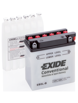АККУМУЛЯТОР EXIDE Conventional EB5L-B R+ 5AH 65А (EN)