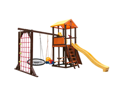 Детский уличный игровой комплекс Perfetto sport Bari 11 с качелями Паутина в Воронеже,