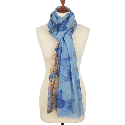 Павловопосадский палантин 10224-13