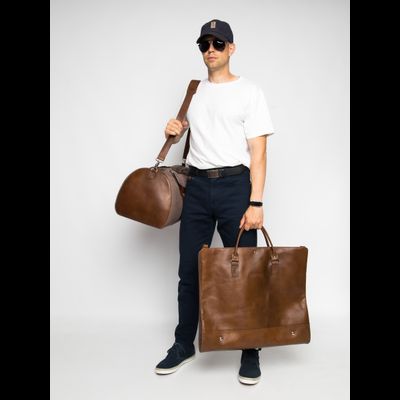 Портплед + дорожная сумка (2 в 1) Palermo Premium 
brown (арт. 4038-63)