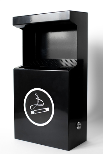 настенная металлическая пепельница с замком