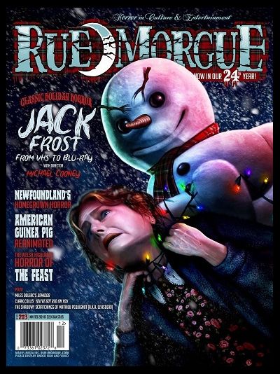 Rue Morgue Magazine Issue 203 Jack Frost Cover, Иностранные журналы о кино, Intpressshop