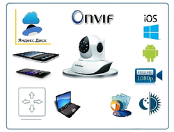 VStarcam. Видеоняня моторизированная WiFi/LAN видеокамера с DVR, Full HD (Я-диск)