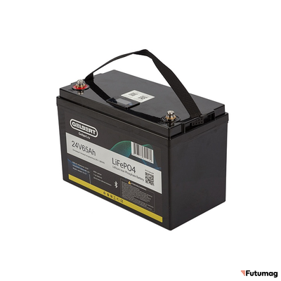 Литиевый тяговый аккумулятор Gelbert LiFePO4 (24V/65Ah/65A/1,560Wh) BT/Display