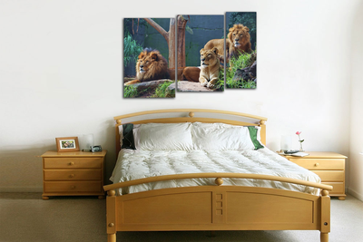 Модульная картина "Внимательные взгляды"