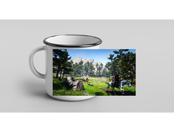 Кружки металлические эмалированные RED DEAD REDEMPTION 2,РЕД ДЕАД РЕДЕМПТИОН 2 2