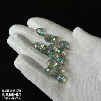 Бриоли-лук огранка стекло 7,9 мм, цвет в ассортименте, цена за штуку