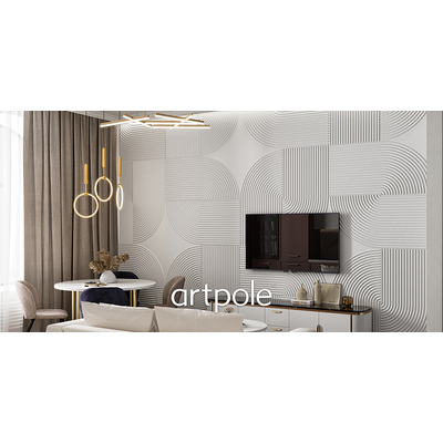 Гипсовая панель PALLADA + LED артикул M-0062