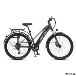 Электровелосипед WHITE SIBERIA CAMRY LIGHT 500W матовый зеленый