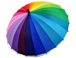 Зонт-трость "Радуга" 24 цвета