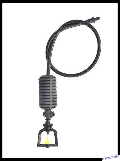 Подвес с микродождевателем / фоггером (6мм Н), с клапаном &quot;антикапля&quot;, 50 см (черный) 22,8-33,9 л/ч