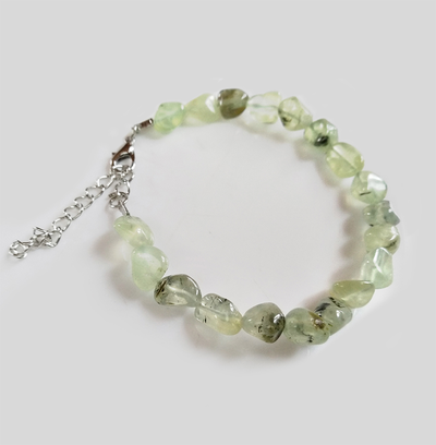 (АРТИКУЛ: 9319/51) БРАСЛЕТ ЖЕНСКИЙ, НАТУРАЛЬНЫЕ КАМНИ В БЛЕДНО-ЗЕЛЕНЫХ ТОНАХ, СЕРЕБРИСТЫЙ МЕТАЛЛ