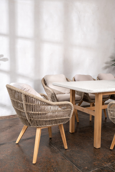 Кресло обеденное из тика Talara