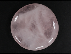 Кварц розовый, полировка плоская, Мадагаскар (46*45*8 мм, 33 г) №35559