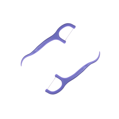 Зубная нить с зубочисткой (виноград) Happy Life 50шт