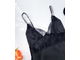 Сорочка Виктория Сикрет с кружевом и стразами цвет черный