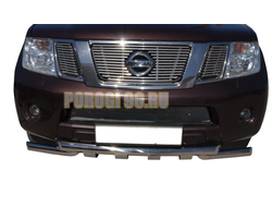 Защита переднего бампера (G) d60/60 для Nissan Pathfinder (2010-2013)