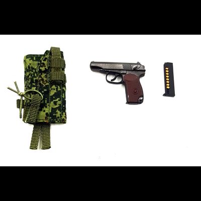 Пистолет макарова с кобурой 1/6 (78086) - Damtoys
