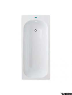 Стальная ванна Laguna эмалированная с ножками белая 1500х700х360