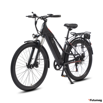 Электровелосипед WHITE SIBERIA CAMRY LIGHT 500W матовый черный