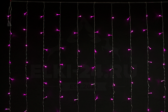 Гирлянда светодиодная "Занавес" 2x1.8 м розовый свет