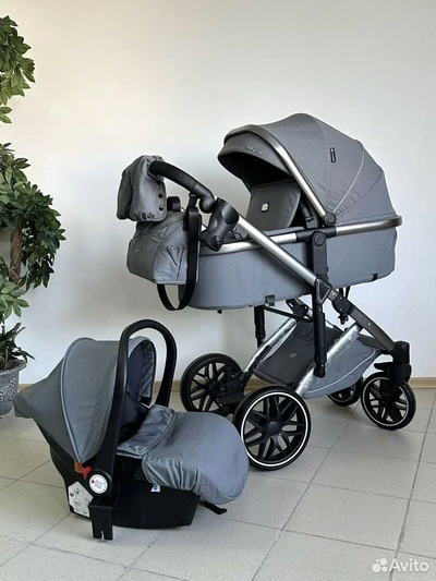 Детская коляска 3 в 1 Luxmom F2A Серый