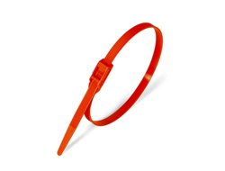 Стяжка нейлоновая КСГ 8х400 (красн) (100шт) с горизонтальным замком