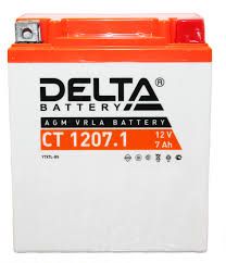Аккумулятор Delta  CT 1207.1 (YTX7L-BS)