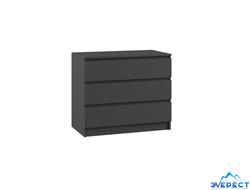 Комод К-3М Мадера 800*775*420  (графит)