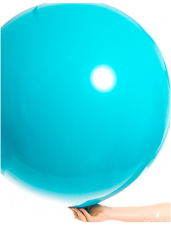 Шар гигант бирюзовый с надписью