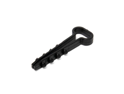 Дюбель-хомут ДХП 10-5 (черн) (100шт) для плоского кабеля