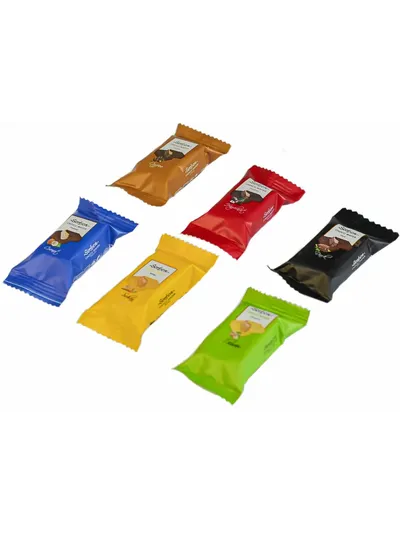 ХРУСТЯЩИЕ МИНИ-ВАФЛИ SORBON АССОРТИ С НАЧИНКАМИ "РАДУГА" 1 КГ.