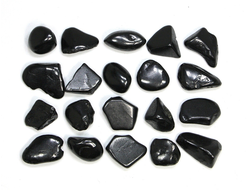 Шунгит, галтовка в ассортименте (10-15 мм, 0,5-1 г) №22841