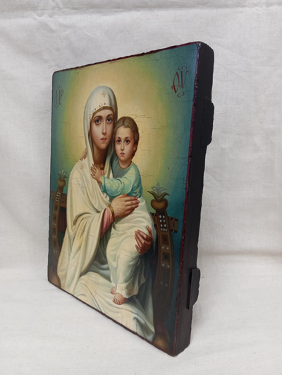 Дарующая (Богородица). Рукописная икона Божией Матери.