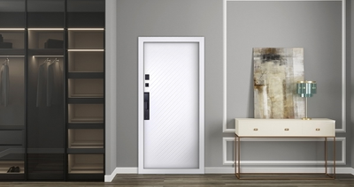 Стальная дверь   Бастион с биометрическим замком