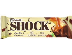 Батончик глазированный SHOCK "Хрустящий фундук", 50г (FitnesShock)